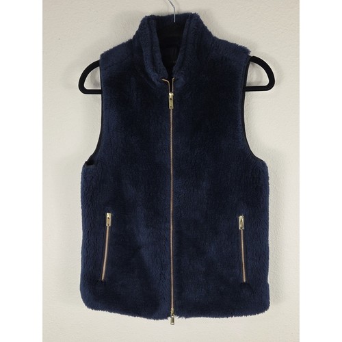 Crew vest furry fleece navy - crew,