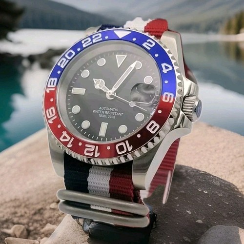 Custom 40mm red white - red, blue