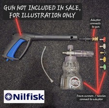 NILFISK BEARFORCE SNOW FOAM LANCE BLASTER pressure washer 1/4 quick 5 nozzles 
