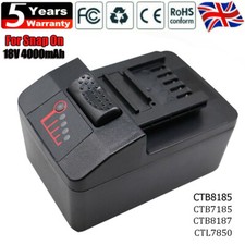 for Snap on Battery CT8850 CTB8185 CTB7185 CTB8187 CT7850 Upgraded 18V 4.0Ah