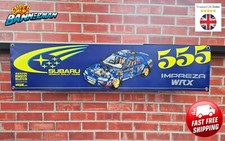 Subaru Impreza 555 Banner for Garage, Workshop, Showroom, Man Cave etc LARGE