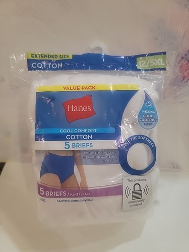 Hanes womans white briefs size - white,