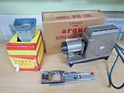 Vintage slide film - film, projector