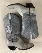 Vintage Dan Post Cowgirl Boots Cowboy Boots Two-Tone Ladies’ Size US 8C