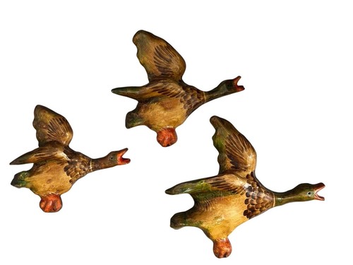 Flying ducks kitsch - ducks, retro