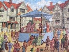 VINTAGE 500 PIECE VICTORY ARTISTIC WOODEN JIGSAW PUZZLE - A MIRACLE PLAY