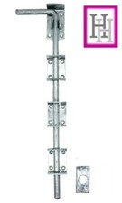 24" HEAVY DUTY STABLE DROP BOLT DOOR GATE GARAGE SHED SLIDING PADBOLT GALV OPEN