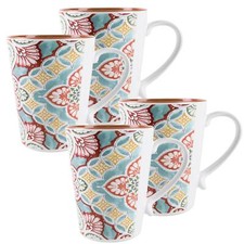 Purely Home Rio Corte Outdoor/Camping/BBQ - Plastic/Melamine Mugs x 4