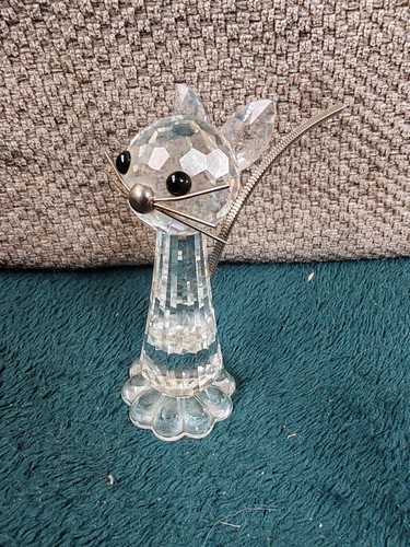 Swarovski crystal cat - crystal, ornament
