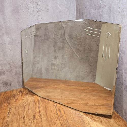 Large art deco bevelled edge - art,