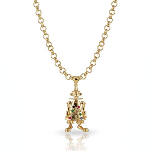 Gold large clown - gold,