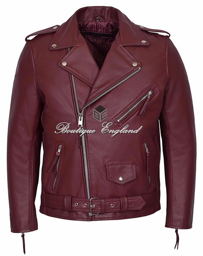 Brando jacket mens cherry - mens,