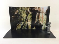 custom vintage star wars rotj ewok village diorama backdrop