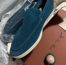 Loro Piana Navy Suede Summer