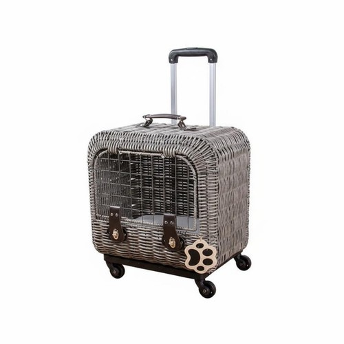 Wicker feline carrier portable - wicker,