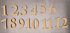 Clock  Face numbers 3mm Wooden MDF 25mm