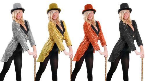 Sequin tailcoat costume top - sequin,