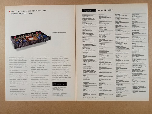 1989 bryston 10b crossover - bryston, 12b