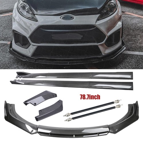 Carbon fiber look - carbon, side