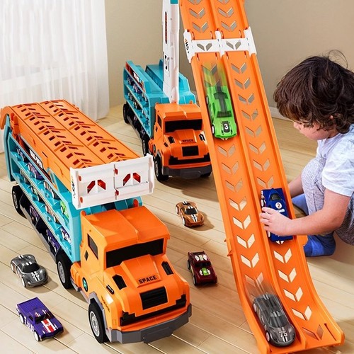 Truck car dinosaur transport - car,