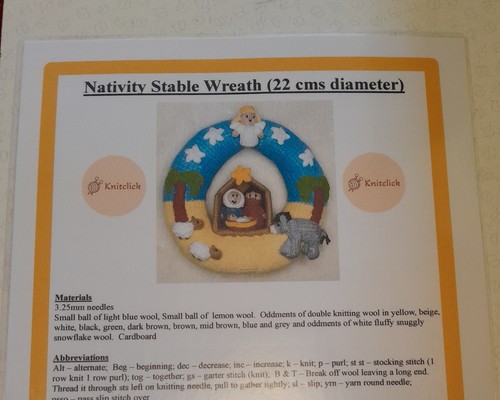 Nativity stable wreath - cm,
