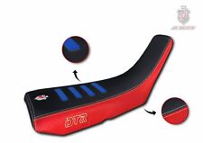 Yamaha DTR 125 JN-Design Seat Cover Black & Red & Blue C385