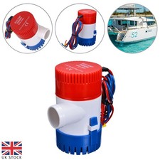 1100GPH 12V Electric Marine Bilge Pump Submersible Water Pump for Yacht Boat