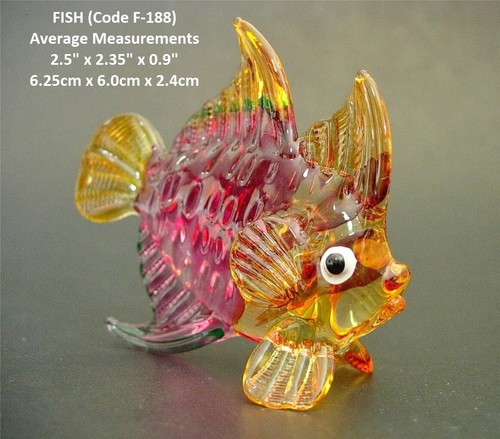Glass fish aquarium ornament - fish,