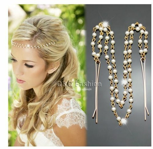 Deco flapper gold - gold, chain