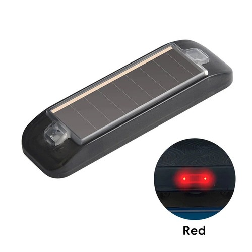 Solar power car led - fake, dummy