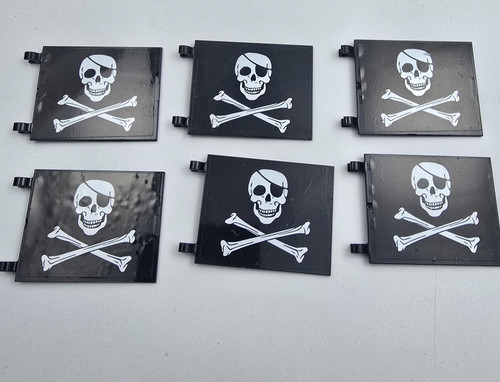 Lego black large pirate flag - large,