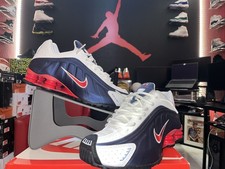NIKE SHOX R4 RETRO MIDNIGHT NAVY RED WOMANS 11.5 | MENS SIZE 10 ??RARE??