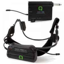 Q-Audio QWM1900HS UHF Aerobic Dance Headset Wireless Radio Microphone System