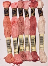 Cotton Embroidery Thread x 6