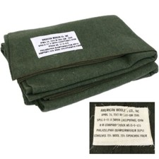 WW2 US Army Replica Wool Blanket American Military Repro Bedding Sheet Camping