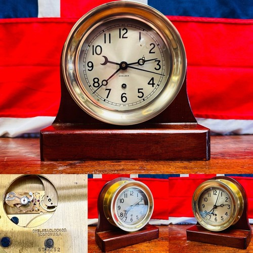 Superb mid 20thc chelsea clock - superb,