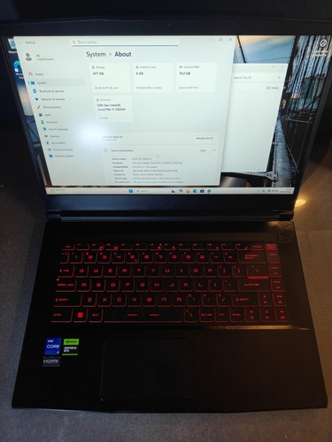 Msi gf63 thin gaming - thin, 15.6