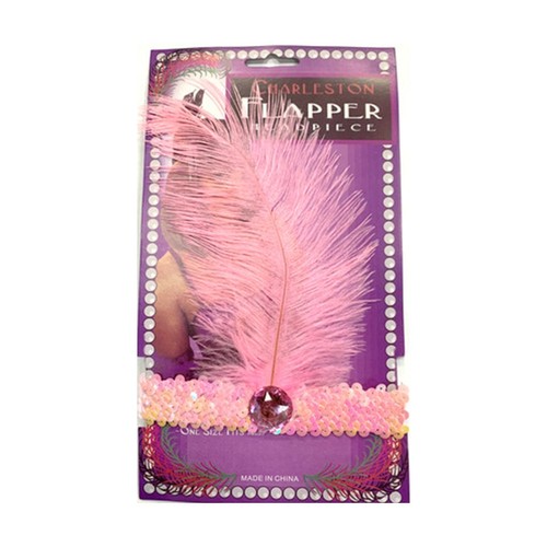Baby pink flapper headband - baby,