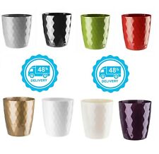 Plant Pot Flowerpot Round Plastic Crystal Modern Decorative Small Medium Large