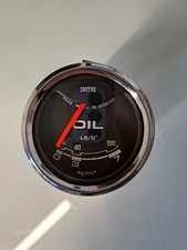 Smiths Oil Pressure Gauge PE.2305/00 | Dual Scale 0–100 PSI / 0–7 kg/cm² | 52mm