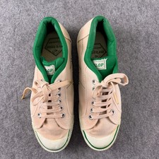 Dunlop Green Flash Trainers Mens Size 8.5 UK Salmon Pink White Green Shoes