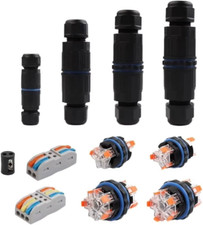 Waterproof Junction Box Connector Electric Cable Inline Wire Slim Plug IP68