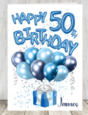 40th 50th Personalised Happy