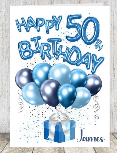 40th 50th personalised happy - 40th,