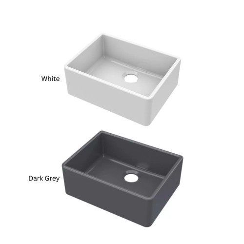 Single bowl fireclay kitchen - single,