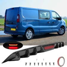 For Vauxhall Opel Vivaro HL Carbon Fiber Style Rear Bumper Diffuser Spoiler Lip