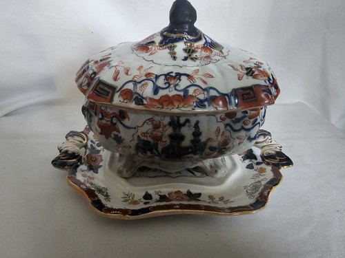 Antique mason tureen and - antique, mason's