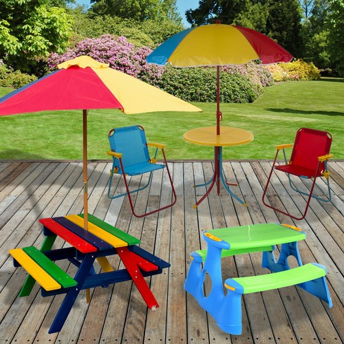 Kids childrens picnic bench - kids,