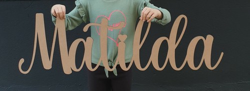 Personalised wooden name large - name,
