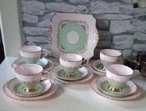 Tuscan bone china tea cups - tea,